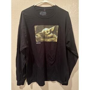 NWOT Disney Parks Star Wars Mandalorian Grogu Geeknet Long Sleeve Hype Shirt XL